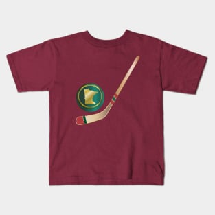 NHL - MN Gold Wheat Red Green Kids T-Shirt